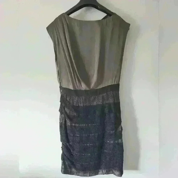 Max and cleo gunmetal Parisa  dress size 6 - Picture 2 of 8